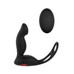Kinky Cloth Anal Toys LVGX Prostate Massager With Penis Ring And Wireless Remote Control