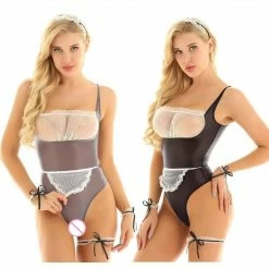 Kinky Cloth Maid Costume Lingerie Cosplay