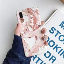 Kinky Cloth Marble Huawei Phone Case Phone Cases