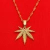 Kinky Cloth Marijuana Leaf Necklace