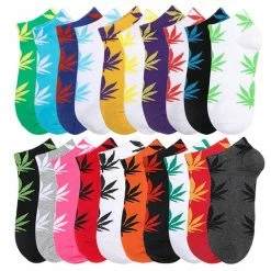 Kinky Cloth Marijuana Leaf Short Socks Stoner