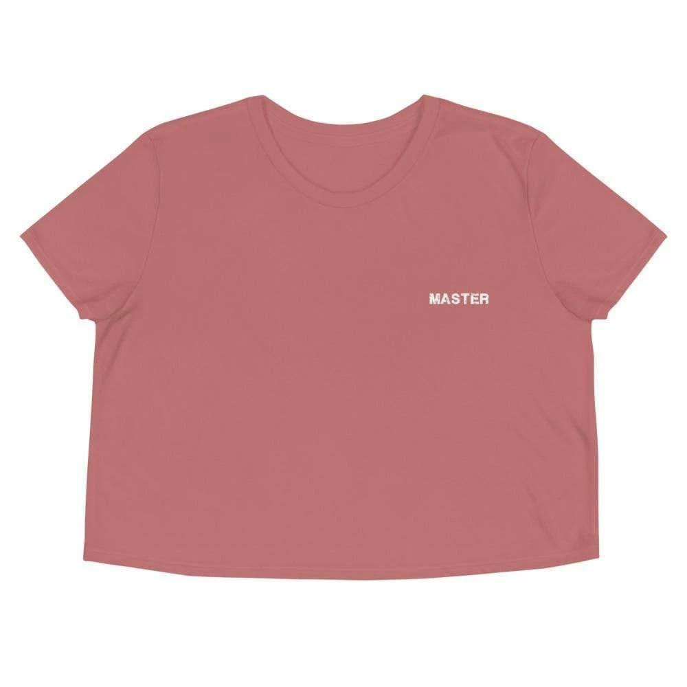 Kinky Cloth BDSM Master Embroidered Crop Top 3 Kinky Cloth BDSM Master Embroidered Crop Top