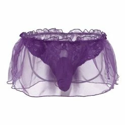 Kinky Cloth Men Lace Organza G-String Bikini