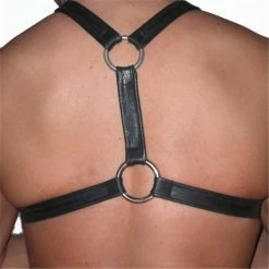 Kinky Cloth Men's Chest Leather Harness BDSM