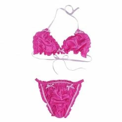 Kinky Cloth Men's Shiny Ruffle Lingerie Set 16 Kinky Cloth Men's Shiny Ruffle Lingerie Set