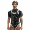 Kinky Cloth Men Sissy Leotard Maid Costume Set