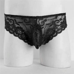Kinky Cloth Mens Floral Lace Bulge Pouch Brief Lingerie & Panties