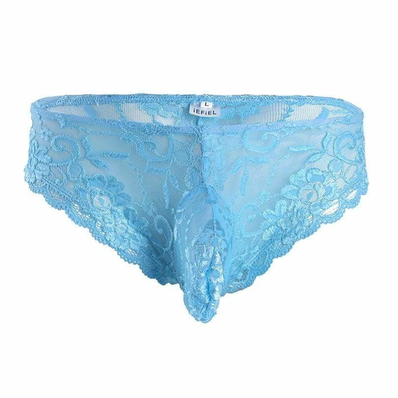 Kinky Cloth Mens Floral Lace Bulge Pouch Brief Lingerie & Panties 9 Kinky Cloth Mens Floral Lace Bulge Pouch Brief Lingerie & Panties