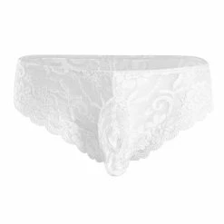 Kinky Cloth Mens Floral Lace Bulge Pouch Brief Lingerie & Panties 21 Kinky Cloth Mens Floral Lace Bulge Pouch Brief Lingerie & Panties