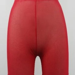 Kinky Cloth Mesh High Waist Shorts