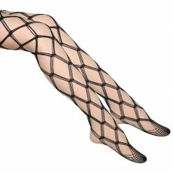 Kinky Cloth Goth Mesh Net Holes Pantyhose Stockings