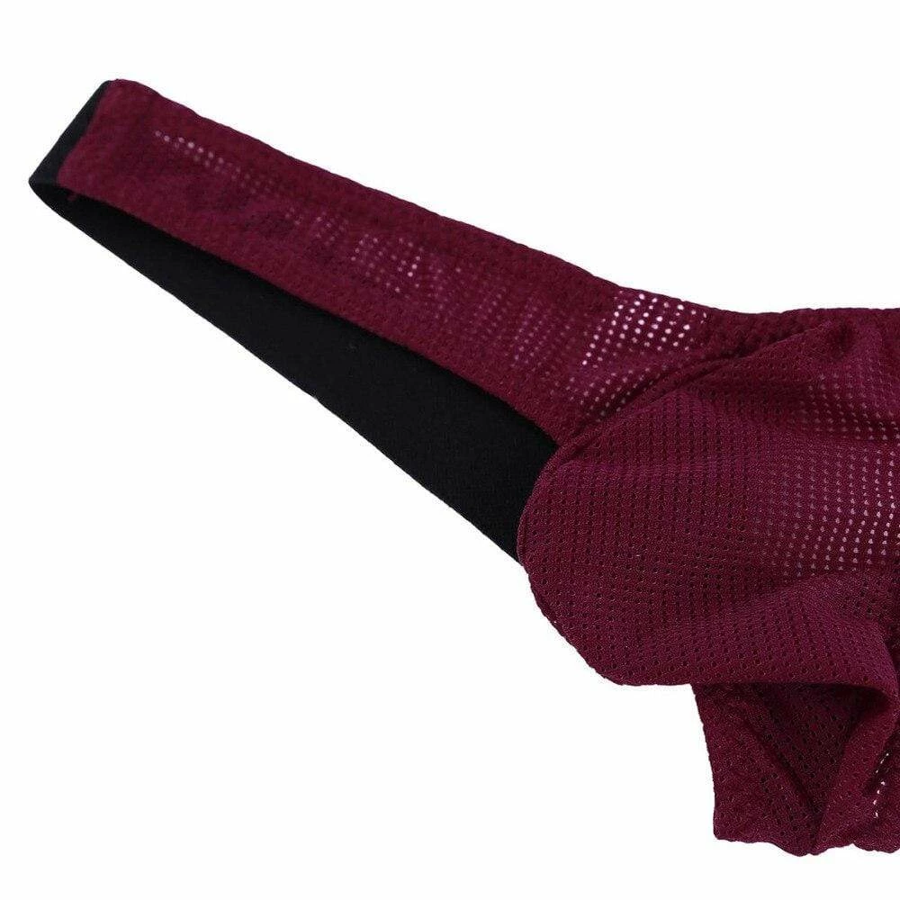 Kinky Cloth Mesh Open Back Jockstrap Bikini 7 Kinky Cloth Mesh Open Back Jockstrap Bikini