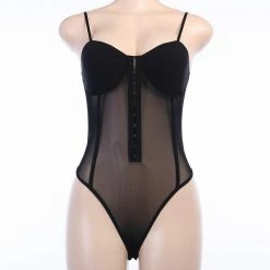 Kinky Cloth Raves & Festivals Mesh Bustier Bodysuit