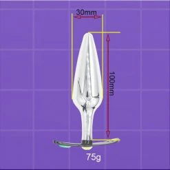 Kinky Cloth Metal Eggplant Plug