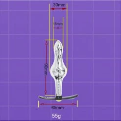 Kinky Cloth Metal Eggplant Plug