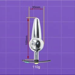 Kinky Cloth Metal Eggplant Plug