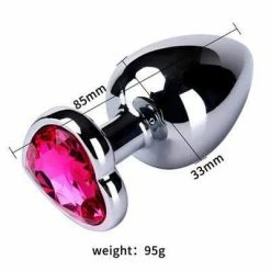 Kinky Cloth Metal Plug With Leash