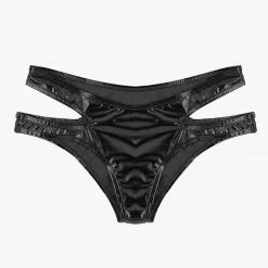 Kinky Cloth Raves & Festivals Metallic Holographic Handle Panties