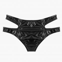Kinky Cloth Raves & Festivals Metallic Holographic Handle Panties