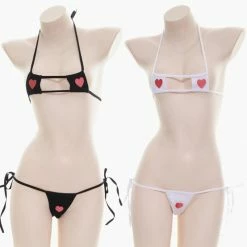 Kinky Cloth Micro Heart Lingerie Set