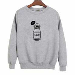 Kinky Cloth Kawaii Milk And Cookies Sweatshirt