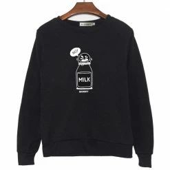 Kinky Cloth Kawaii Milk And Cookies Sweatshirt