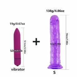 Kinky Cloth Mini Bullet Vibrator + Jelly Dildo