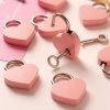 Kinky Cloth Mini Heart Shape Padlock With Key Jewelry