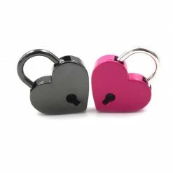 Kinky Cloth Mini Heart Shape Padlock With Key Jewelry