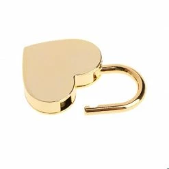 Kinky Cloth Mini Heart Shape Padlock With Key Jewelry