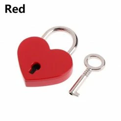 Kinky Cloth Mini Heart Shape Padlock With Key Jewelry