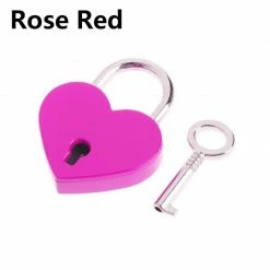 Kinky Cloth Mini Heart Shape Padlock With Key Jewelry