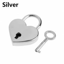 Kinky Cloth Mini Heart Shape Padlock With Key Jewelry