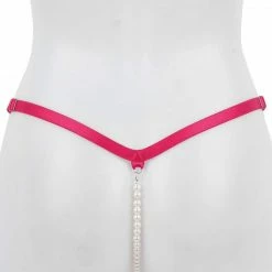 Kinky Cloth Raves & Festivals Mini Slip Pearl Thong Harness