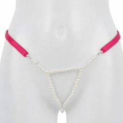 Kinky Cloth Raves & Festivals Mini Slip Pearl Thong Harness