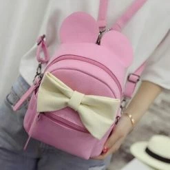 Kinky Cloth Mouse Ears Bow Backpack