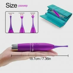 Kinky Cloth Clit Vibrators Multi Tip Clitoris Vibrator 12 Kinky Cloth Clit Vibrators Multi Tip Clitoris Vibrator