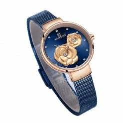 Kinky Cloth Dresses Naviforce Rose Clock Watch