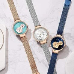 Kinky Cloth Dresses Naviforce Rose Clock Watch