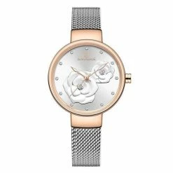 Kinky Cloth Dresses Naviforce Rose Clock Watch