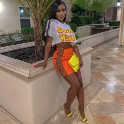 Kinky Cloth Neon Mini Bandage Skirt