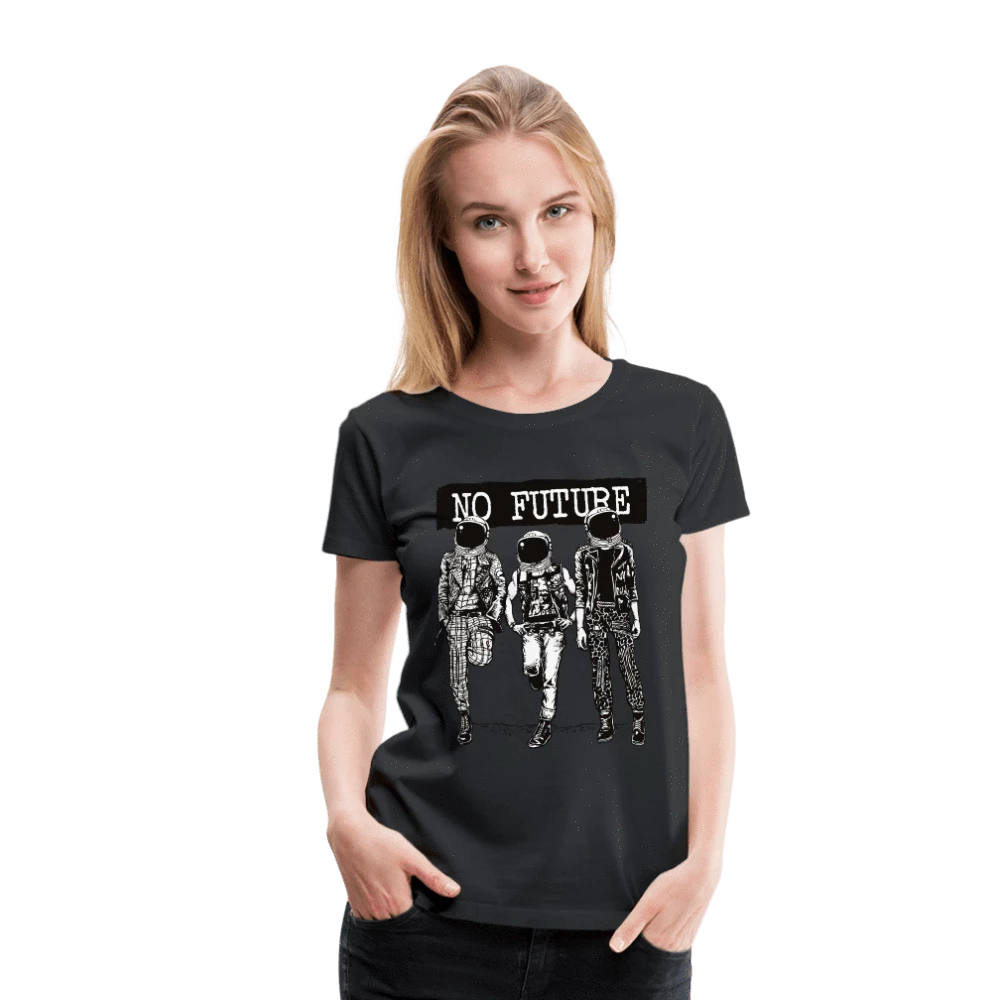 SPOD No Future Astronaut Women’s Premium T-Shirt Goth 1 SPOD No Future Astronaut Women’s Premium T-Shirt Goth