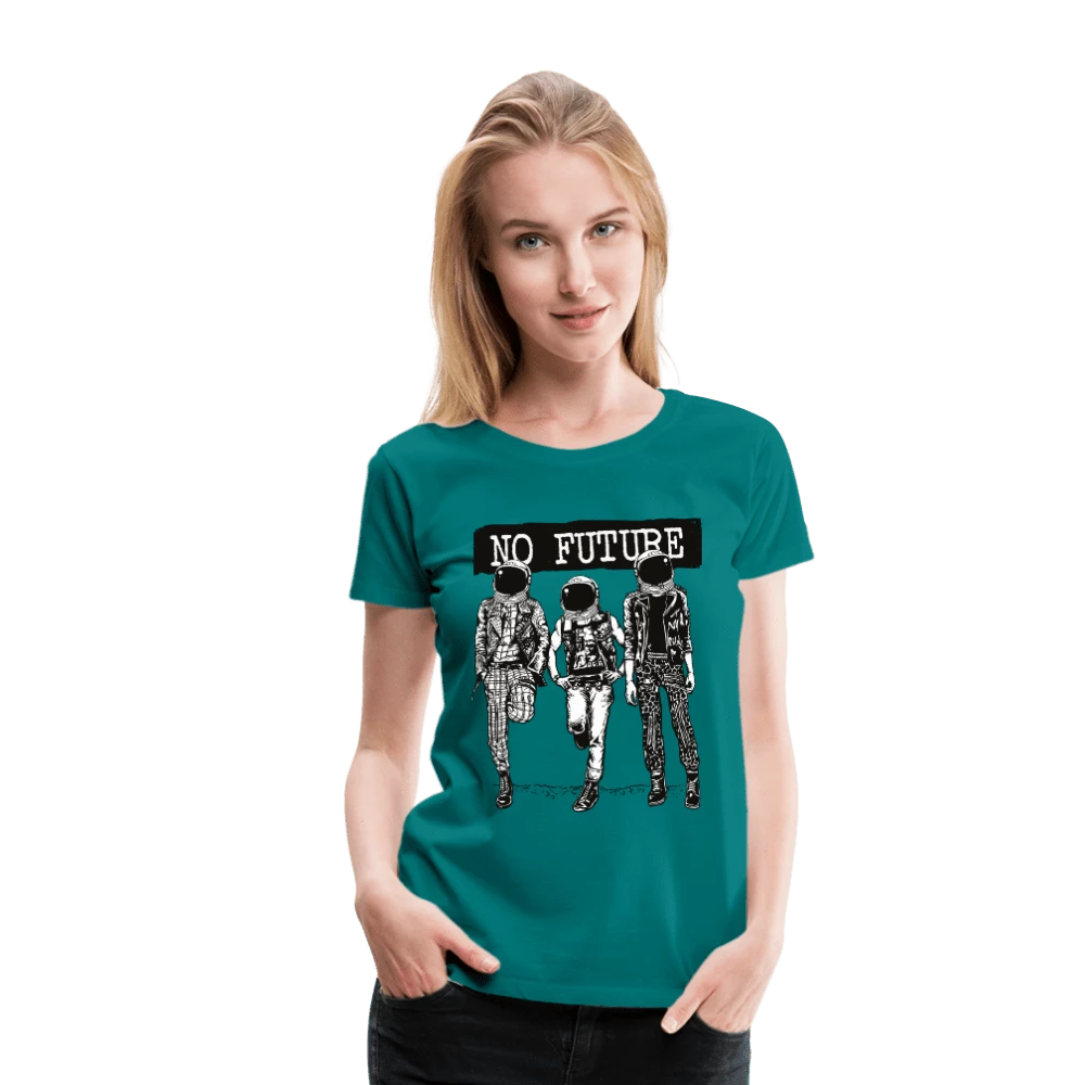 SPOD No Future Astronaut Women’s Premium T-Shirt Goth 3 SPOD No Future Astronaut Women’s Premium T-Shirt Goth
