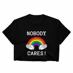 Kinky Cloth Nobody Cares Crop Top