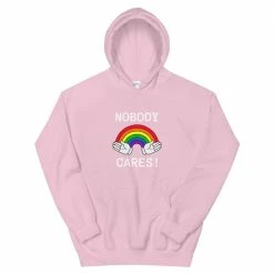 Kinky Cloth Nobody Cares Hoodie Top & Tees