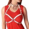 Kinky Cloth O Ring Harness Cage Bra