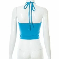 Kinky Cloth O-Ring Hollow Out Halter Top