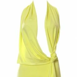 Kinky Cloth Top & Tees Twist Knot Halter Mini Dress