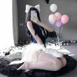 Kinky Cloth One-Piece Maid Bodysuit With Tail Kittens 15 Kinky Cloth One-Piece Maid Bodysuit With Tail Kittens