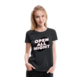 Kinky Cloth Sales 2022 11 SPOD Top & Tees Open All Night Women’s Premium T-Shirt